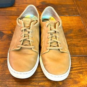 OluKai Women's Pehuea Li Ili Leather Sneaker Tan/Tan - 20433-3434